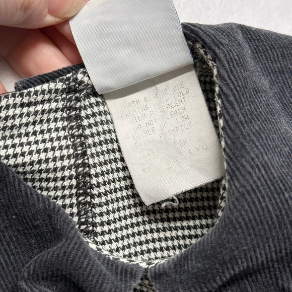 Vintage‎ Kellys Kids Dress Houndstooth Corduroy Peter Pan Collar Girls - Picture 4 of 9